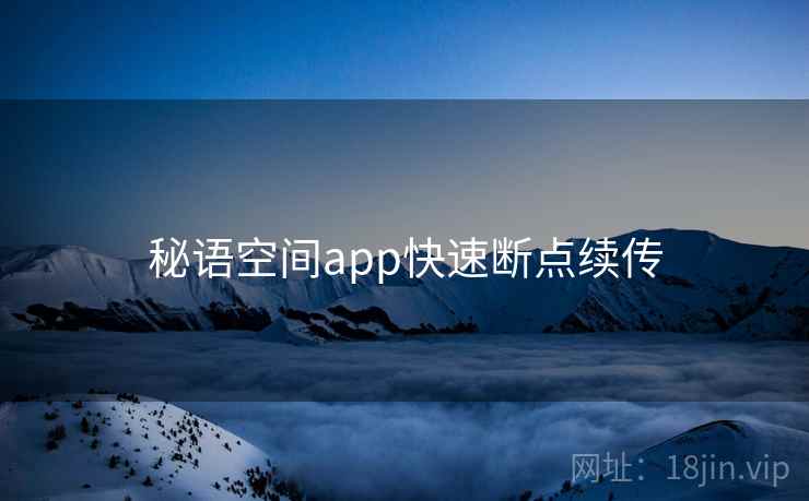 秘语空间app快速断点续传