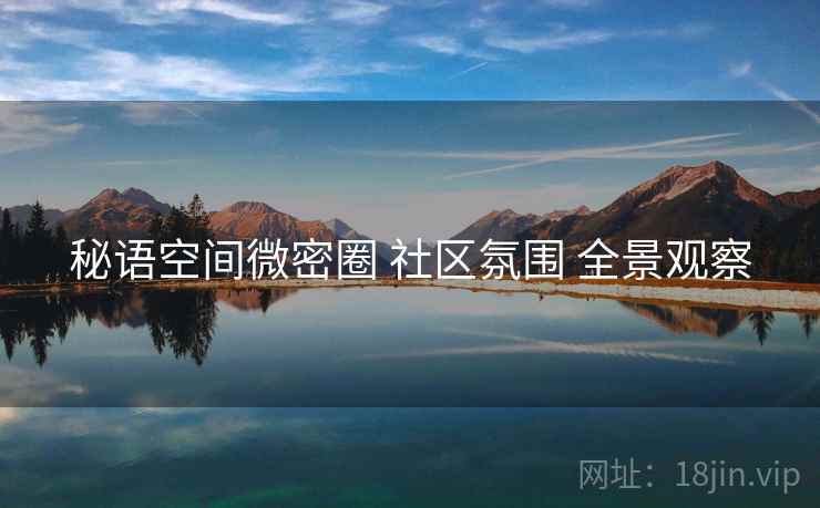 秘语空间微密圈 社区氛围 全景观察