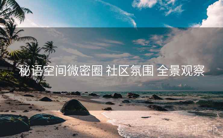 秘语空间微密圈 社区氛围 全景观察