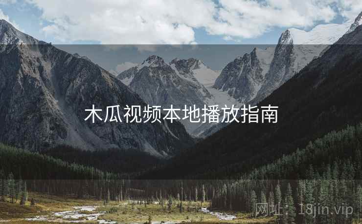 木瓜视频本地播放指南