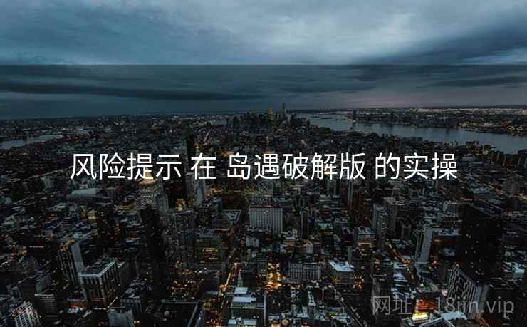 风险提示 在 岛遇破解版 的实操
