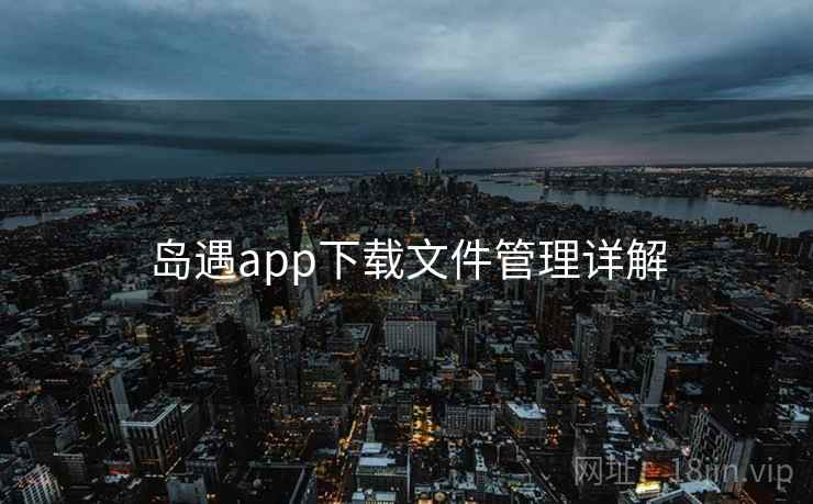 岛遇app下载文件管理详解