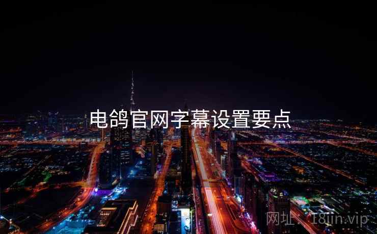 电鸽官网字幕设置要点