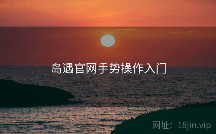 岛遇官网手势操作入门
