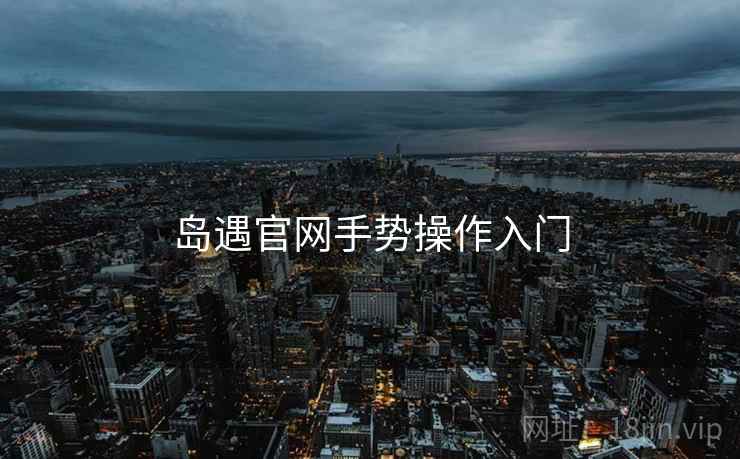 岛遇官网手势操作入门