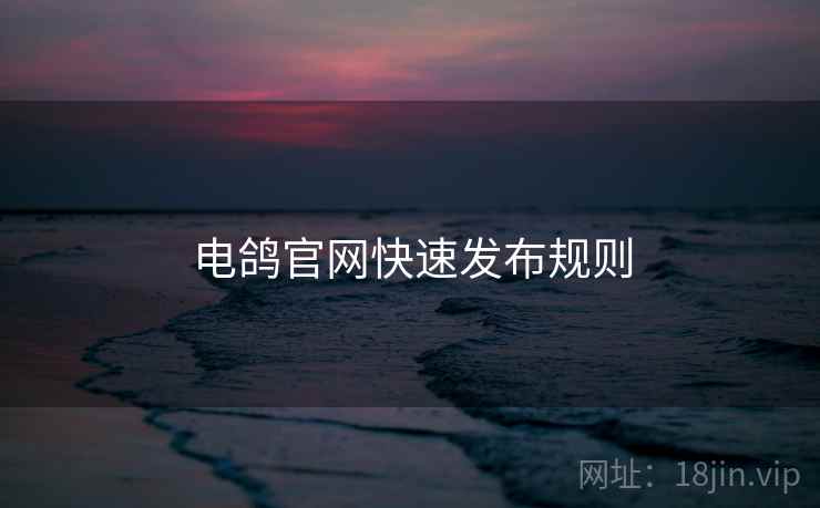电鸽官网快速发布规则