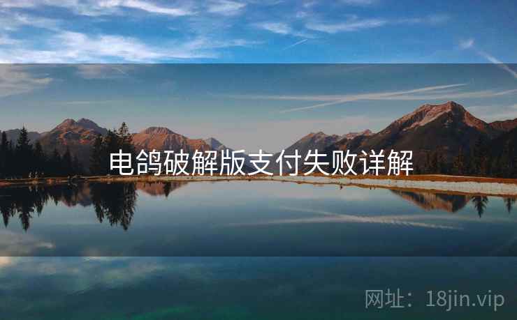 电鸽破解版支付失败详解