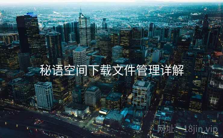 秘语空间下载文件管理详解